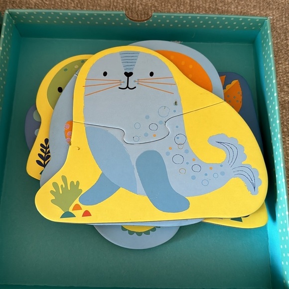 Usborne First Jigsaw Under The Sea Two Piece Puzzles 8 Sets - Picture 8 of 10